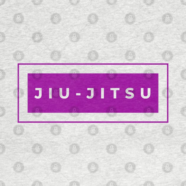 BJJ Jiu Jitsu Minimal Purple by HootVault